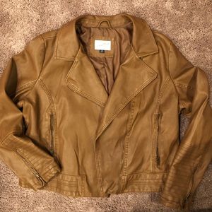 Faux leather jacket